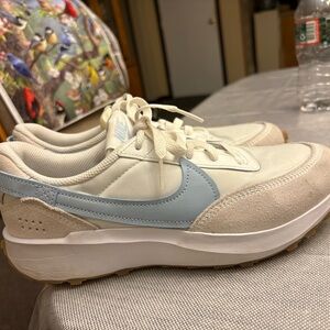 Light Blue and Cream Sneakers
